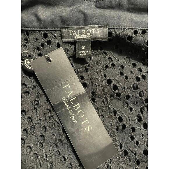 NWT - Talbots Eyelet Cotton Caftan Dress - Picture 4 of 6